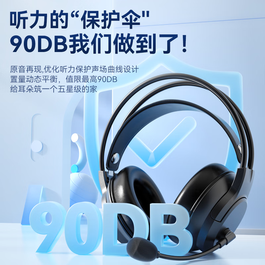 Wise Nation 700W Teachers and Students Choice Headphones Headphones for English e-Listening and Listening Tests for Middle and High Special Listening and Speaking Earphones Recording Oral Learning with Microphone USB Interface Student School