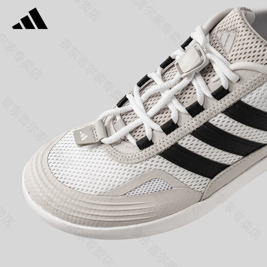 Adidas adidas ablaufende Schuhe 2025 Sommer neuer Outdoor-Outdoor-Fitness-resistente Wachwasserschuhe im Freien atmungsaktive Sportschuhe Beige/Black JP6630 37 37
