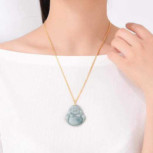 KZD Old Phoenix 999 Chopin chain sterling silver gold gold-plated necklace women's chain 18k gold clavicle chain color silver chain element gold color 1.5mm thick 50cm elder Fengxiang same style