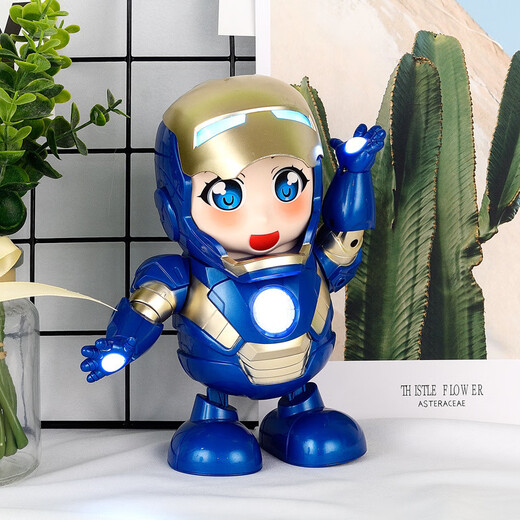 
Qianfeng Internet celebrity dancing robot electric toy model singing and dancing glowing and transforming children's gift Dancing robot [red-84 songs] with rechargeable battery set