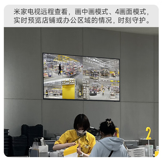 xiaovv接入米家监控摄像头家用手机远程监控器360度无死角带夜视全景家庭语音可对话无线室内高清半球 【米家APP】双摄双画面+128G卡+延长线