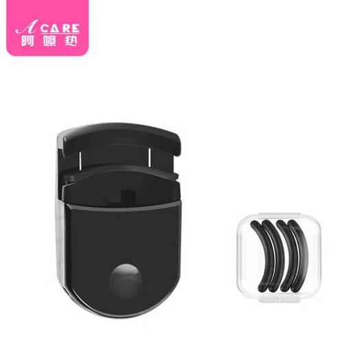 Aha hot eyelash curler E1p201-easy to use portable partial curler makeup tool with rubber pad small stainless steel eyelashes black portable 1 piece