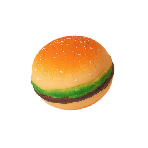 
MPPMCK decompression hamburger pinch Le creative stress relief venting artifact prank toys simulated food slow rebound children's gift Large hamburger [6*8cm] 2 pieces