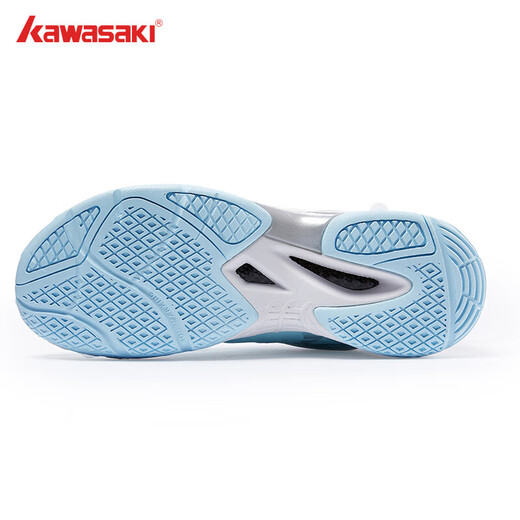 KAWASAKI Kawasaki Badminton Shoes New Products Men and Women Professional Badminton Shoes Anti-Slip Anti-Torsion Sports Running Tennis Shoes Ice Cream
