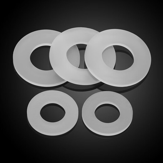 JINGGONG silicone gasket screw seal ring high temperature resistant soft silicone gasket thickened ultra-thin screw flat gasket 4 points (11*19*3) (20 pcs)