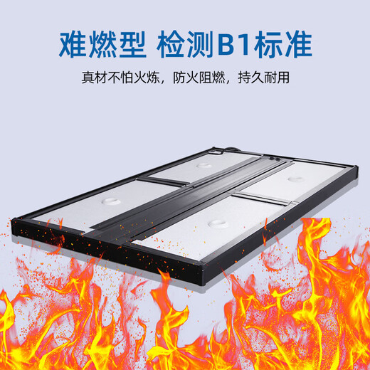 XMSJ鱼缸盖子上盖顶盖定制带灯防跳翻封闭式推拉滑道配件大全套 12040CM+上包+灯3.8CM上包+双