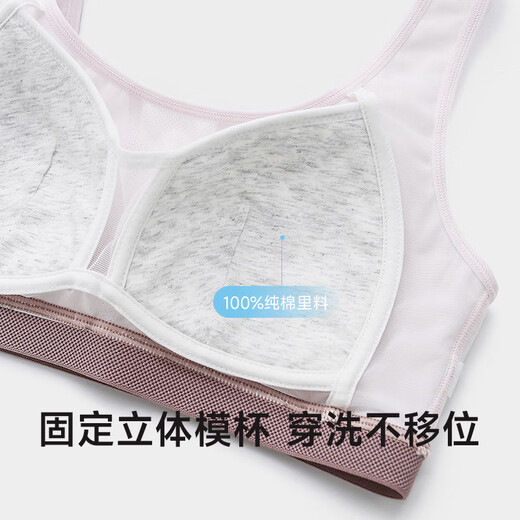 Yilanfen Sports sous-vêtements pour les femmes gilet de course à l'épreuve des chocs pour les élèves du secondaire et les étudiants sans anneaux en acier. Beau soutien de soutien-gorge. Suzuka Powder-U en forme de dos 2xl (poids de référence 120-135 Jin [Jin est égal à 0,5 kg])