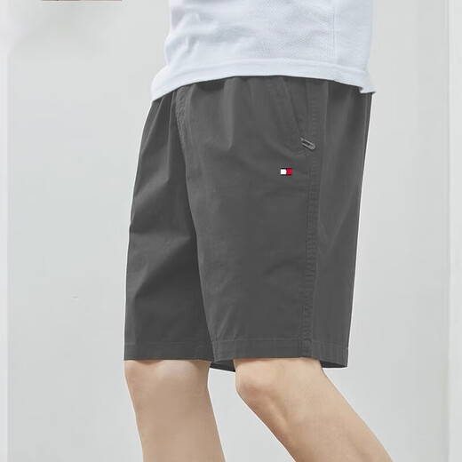 Jeans Tommy Tommy American Summer Pure Cotton Pure Shorts de cinco puntos Casco Versátiles Pantalones de playa sueltos Pantalones de hombres Trendy Business 9224 Blue oscuro de alta gama Casual anti-cochilas XL