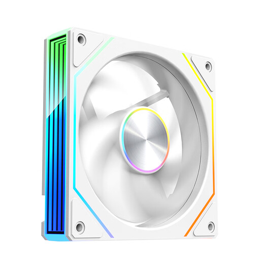 Wanjia Prism 8Pro ARGB fan white positive leaf chassis cooling 12CM fan divine light synchronization 5V 3-pin ARGB PWM temperature control speed regulation