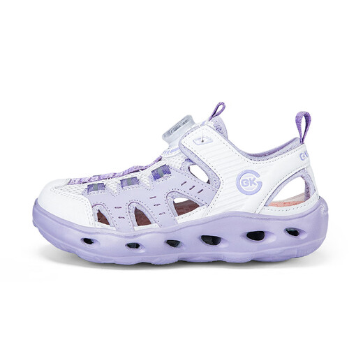 Chaussures de cours d'eau en plein air BKG 2025 Été Nouvelle semelle douce Sole non-gardée Chaussures de trou de drainage des filles Sandales Pink Beige (édition ultime) 31