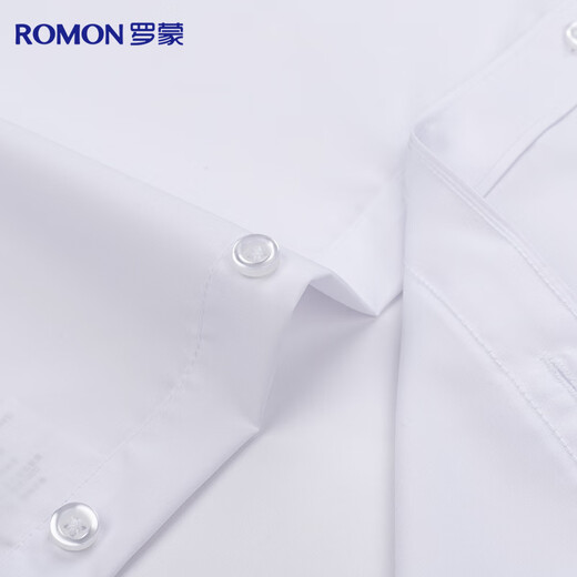 
Romon [Modal Anti-Wrinkle] Short-sleeved shirt for men in summer work business professional work formal wear white shirt men's clothing