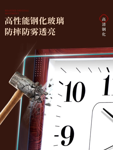 Combasi -Wohnzimmer Wanduhr Stille Schlafzimmer Büro Hanging Tisch Einfacher Kalender Uhr Haushaltsquarzuhr Perpetual Kalender Kalender Stil