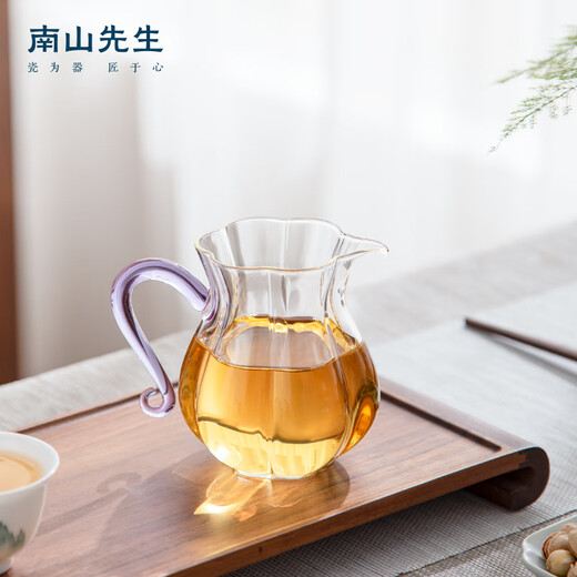 Mr. Nanshan Kungfu tea set accessories heat-resistant glass male cup Chinese tea divider tea ceremony accessories flower center glass fair cup flower center glass fair cup_transparent