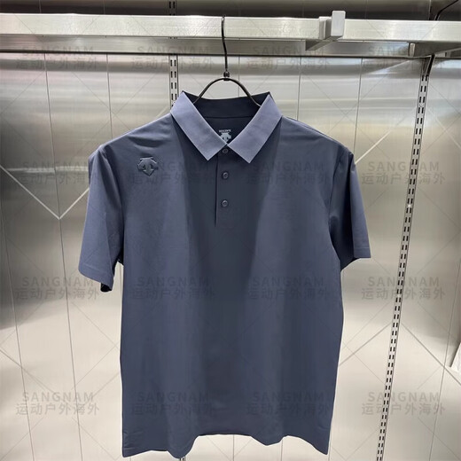 迪桑特（DESCENTE）DUALS都市通勤商务休闲速干透气男士短袖POLO衫男 D3291DPS98C-BK 黑色 M (170/92A)