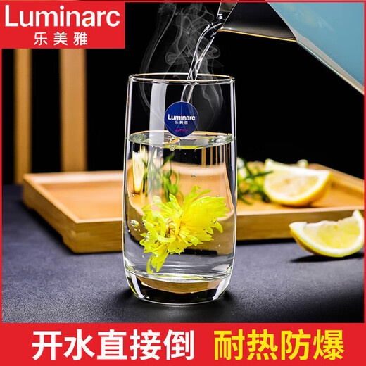 玻璃杯子家用水杯茶杯果汁杯牛奶杯喝水杯饮料杯6只套装LB 6只290ml高款13790/ 默认/