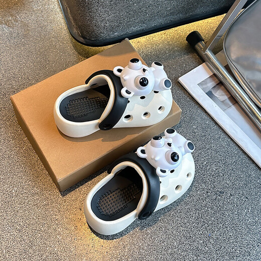 仙僖俫夏季新款儿童拖鞋软底防滑凉拖宝宝洞洞鞋 XQT-6053粉红色 24 -25码(内长17CM)