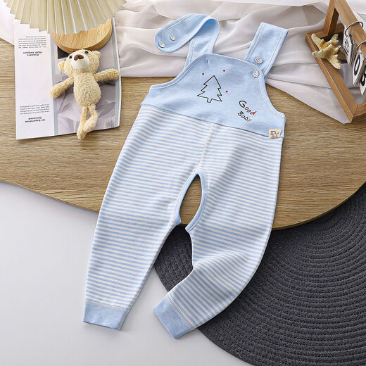 G.DuckKids Authentic Summer New Baby Baby Désorian Spring et automne STRAPS pour hommes et femmes enfants ouverts Coton Pure Pantalon Automne Pantalon Flagique Flagique Pure Coton Pur Pure [Little Pine Tree Bleu] 100 suggestions 100 cm 32 Jin [Jin est égal à 0,5 kg] toutes les tailles