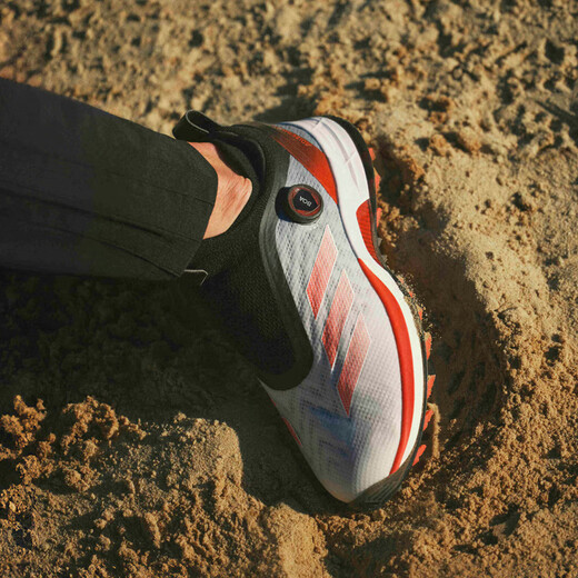 阿迪达斯（adidas）高尔夫球鞋男鞋25全新AdiZero ZG舒适轻量稳定支撑BOA旋转按钮鞋 IH9896 白/亮红/黑色 44 =9.5码