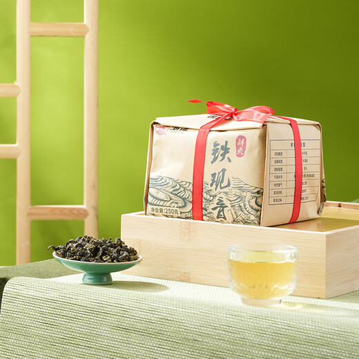 China Tea Seawall Tea Geschenkbox Tieguanyin -Duft kleiner Verpackung Fujian Nanoulong Tee [neues Produkt neu] Papierpaket 250g*1 Pack