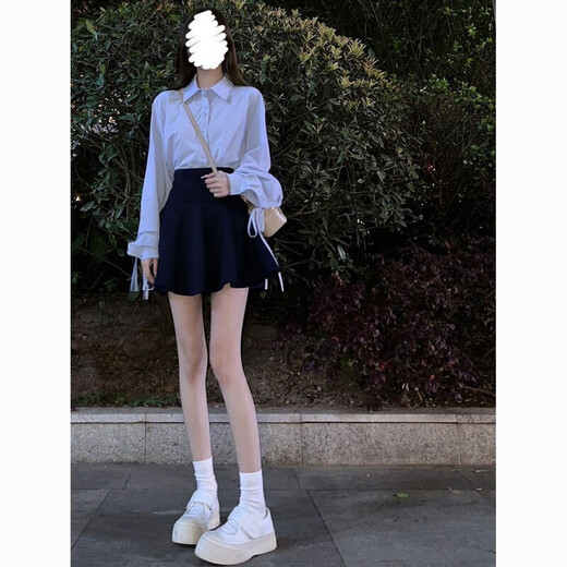 [3891 Menschen sammeln] Sommer Internet-Promi kleine Salztyp-Outfits Verspielte, lebhafte und süße Hemden im College-Stil [zwei Stücke] Riemchen-Hemd + Kurzgruppe 2xl empfohlen 120-135 Jin [Jin gleich 0,5 kg]