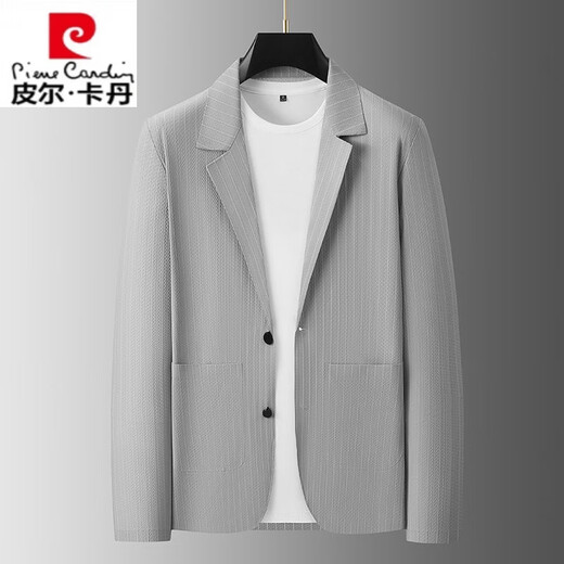 皮尔卡丹（pierre cardin）薄款防晒衣西装男士夏季西服轻薄新款冰丝速干单西休闲外套男上衣 698黑色 高品质防晒单西 3XL 【155-170斤】