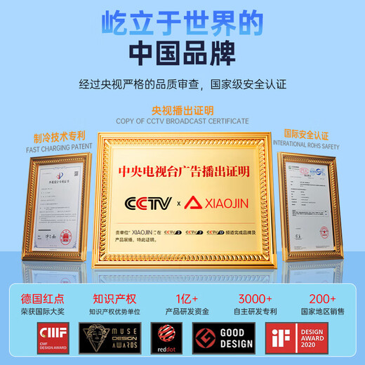 Xiaojin 2025 new model丨Icy cold wind handheld small fan electric fan desktop high wind mini portable outdoor long battery silent rechargeable fan student dormitory Glacier White丨Super silent丨Icy wind power丨6000mAh Super long battery life Get it when you place the order丨2-year warranty only for replacement and not repair