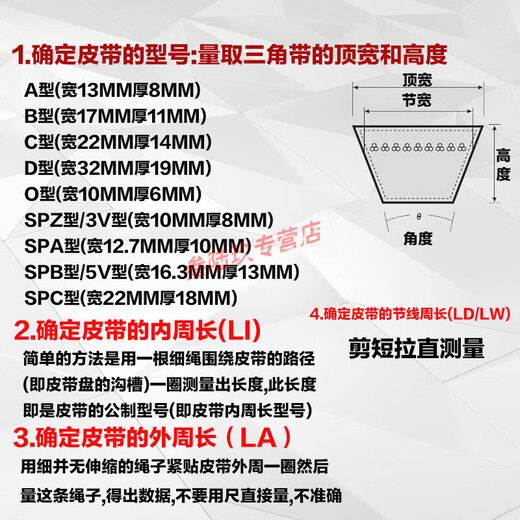 CLCEYAV13X17X toothed belt triangle belt B type A type 1422 1430 1435 1448 1450 1460 Type AV13X1390Li outer ring 1445La European standard 65