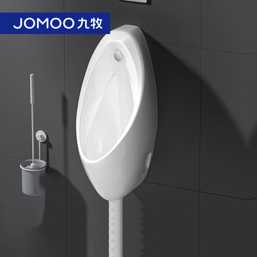 九牧（JOMOO）感应小便斗商用感应马桶挂墙式男用小便器陶瓷小便池13071 J13071A智能款交流电（接电源）
