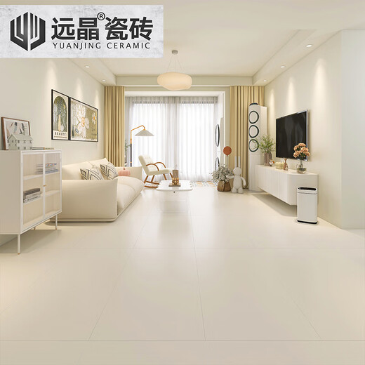 
600x1200 Soft light velvet micro cement tiles Living room floor tiles Kitchen and bathroom wall tiles Cream white whole body BM12859 600*1200