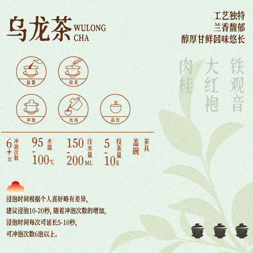 Xigua Oolong Tee Top Principal Wuyi Rock Tea Zhengyan Cinnamon Special 240g mittelfeuer Geschenkbox Packung