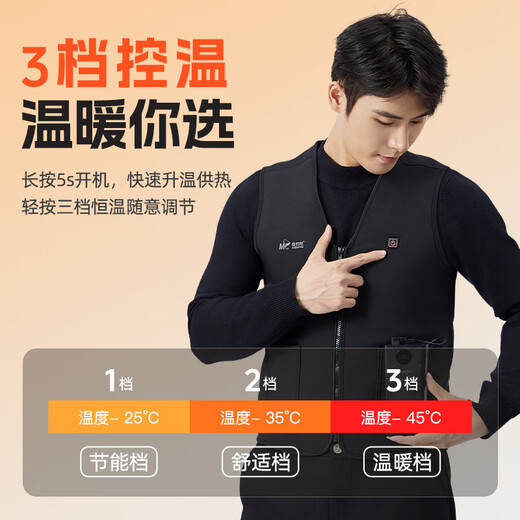 Zailou Electric Heating Vest Smart Heating Vest Fishing Cold Clothing Men's Charging Winter Warm Clothes Smart Warm M
