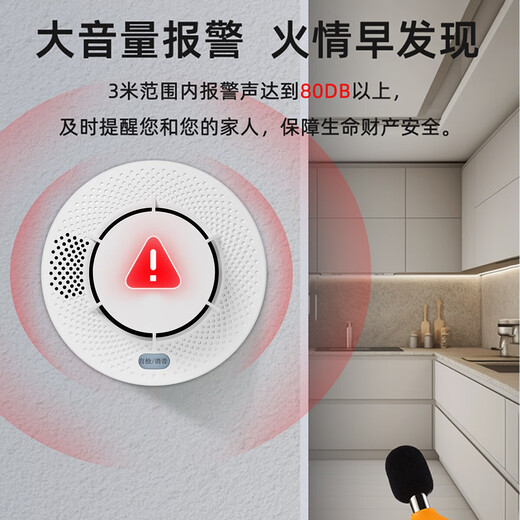 Taihean Tanda smoke alarm for commercial use, special fire alarm for home use, independent detection alarm, 3-year battery life, battery version TX3190B