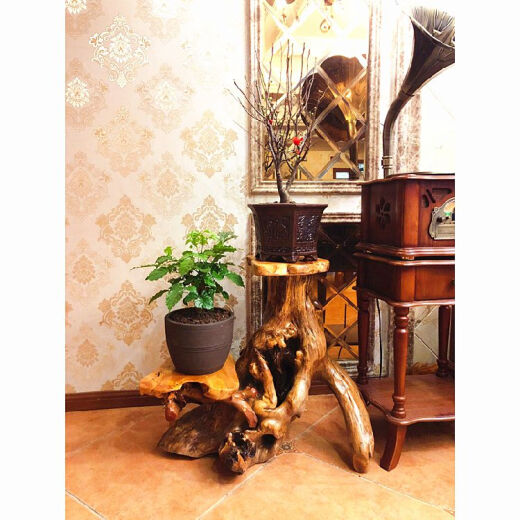 Represidente de tallado de raíz natural Registro de estar de estar chino Bonsai Fish Soporte de madera maciza Balcón Balcón Balcón Ornamento Antiguo Fluorescente Amarillo B20 Piedra Bolsa de piedra