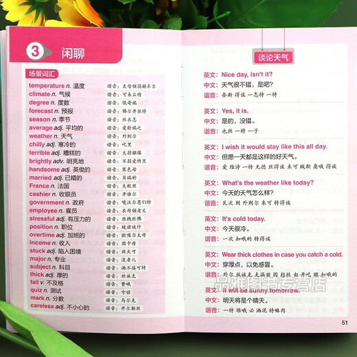 Sprechen Sie Englisch ohne Grundkenntnisse und sprechen Sie authentisches Englisch mit Ihnen. Taschenbuch mit homophonem Chinesisch-Englisch für Anfänger. Scannen Sie den QR-Code, um 12 Bilder anzuhören und zu lesen. Wasserdichter, immersiver Familienort.