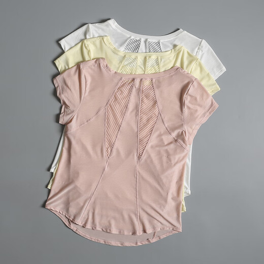 LULU Lulu women's summer thin loose mesh Pilates yoga blouse top quick-drying fitness running T-shirt sprout green XL