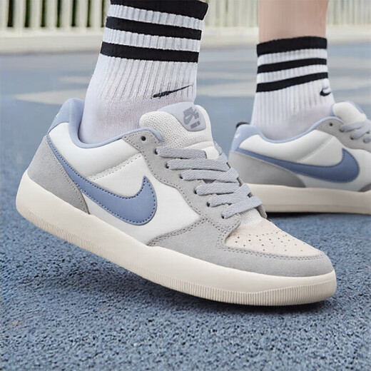 Nike (Nike) Herrenschuhe, 25 Sommer neue Sportschuhe, modische Leinwandschuhe, SB Retro atmungsaktive Freizeitschuhe, Männer [hauptsächlich neue Produkte empfohlen] 141-coole grau-blaue/Show-Fotos, um 10 41 zurückzugeben (innere Länge 260 mm)