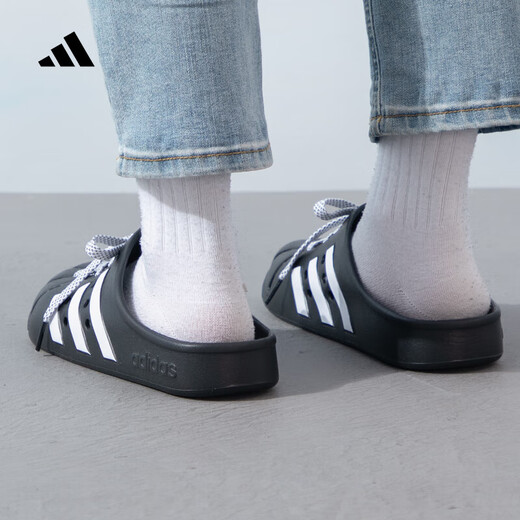阿迪达斯 （adidas）男女鞋正品2025夏季新款运动休闲轻便凉拖鞋情侣大头洞洞鞋沙滩鞋 JH9848 36.5