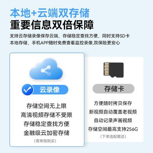 威视达康高清摄像头室外防水监控器家用360度无死角带夜视全景农村室外看护wifi户外旋转球机1000万