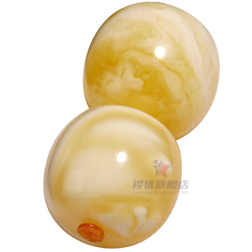 Yingyou Fidelity Seiko Beeswax Amber Old Type Barrel Beads Separate Beads Loose Beads Top Beads Star and Moon Rudraksha Crystal DIY Accessories Seiko Full Honey Model Old Type About 6+mm Single Uncertified