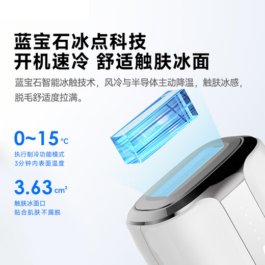 DOCO LAB Medical Sapphire Freezing Point Hair Removal Device Painless Laser Ice Sense Home Hair Removal Device Private Parts Full Body Underarm Shaving Hair Removal Device Women's Shaving Knife Men's Birthday Gift for Girlfriend