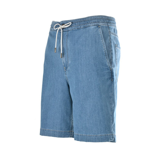 Ermenegildo Zegna/Männer lässig Tether Stretch Cotton Denim Shorts VS795Z538 Blau 46