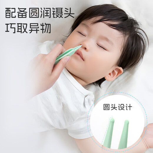 马博士宝宝手拉吸鼻器婴儿吸鼻涕器掏鼻屎新生儿童鼻塞通鼻清洁器蓝色