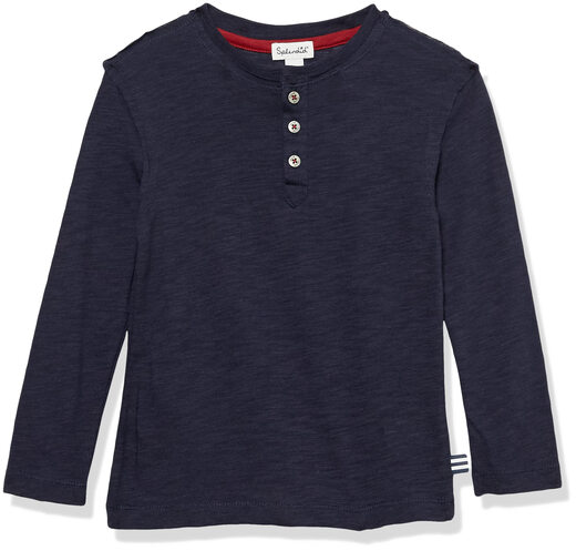 Splendid Little Boys Infant Long Sleeve Shirt, Navy Navy 4T
