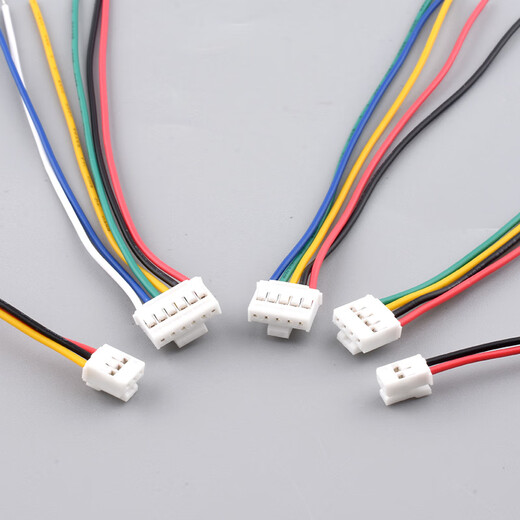 HY2.0mm terminal wire spacing 2.0mm 26awg color single-head electronic wire with lock connector 26AWG single-head male 2p100mm (10 pieces) No Specifications