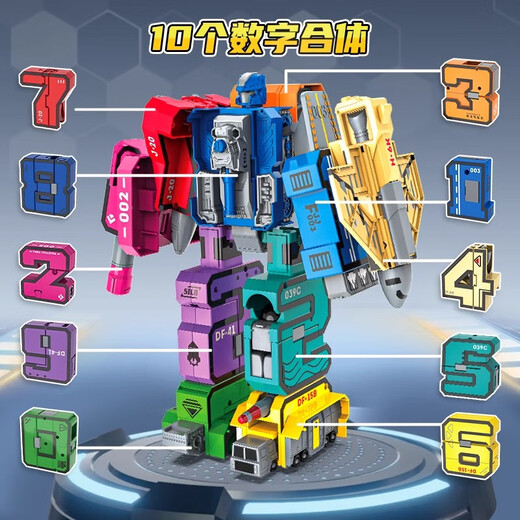 Mama Bao Ma Bao digital transformation toy robot large size King Kong children's boy birthday gift 3-6 years old female 0-9 puzzle and early education