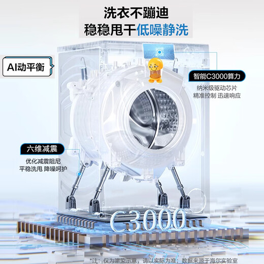Haier стиральная машина для промывки и сушки на установке шестимерного амортизационного поглощения ультратонкого мытья и сушена