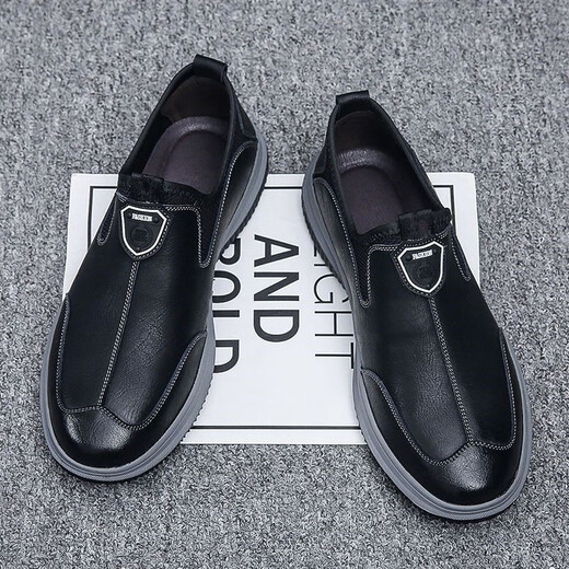 Región occidental Camel Chef Zapatos de protección de trabajo para hombres Zapatos de trabajo Spring Spring impermeable Aceite resistente al desgaste Resistente zapatos anti-deslizamiento zapatos de cuero casual Men 6627 Negro [Promoción]-Garantía de tres años-Luo 39
