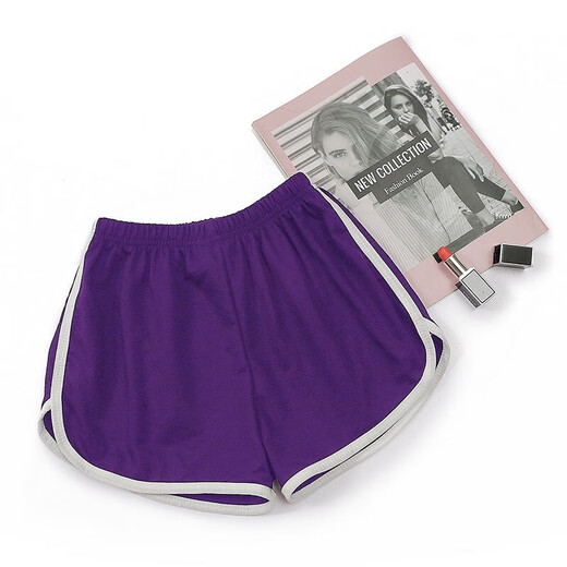 Summer new sports shorts for women, loose casual wide-leg pants, high-waisted quick-drying three-quarter pants, Zhuohe J01 simple pants black S