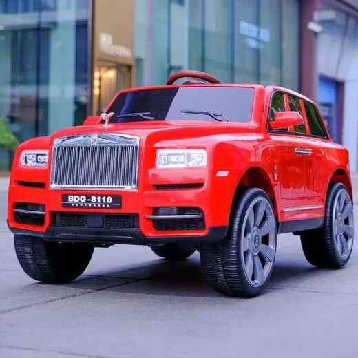 HAOWA Rolls-Royce Cullinan children's electric car for boys and girls remote control toy car off-road vehicle that can sit on four wheels, painted black/remote control/early education/soft seat/swing/12 electric drive