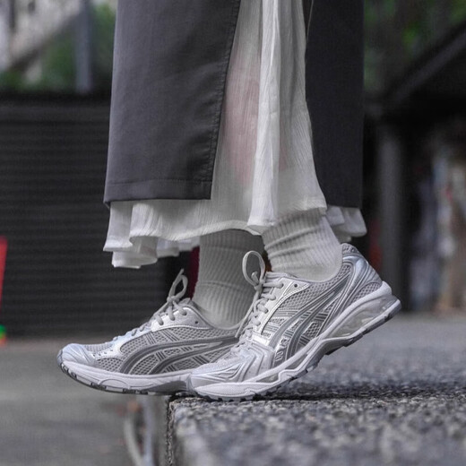 
Asics kayano14 spring and summer silver low top casual running shoes men's shoes retro sports shoes 1203A706-020 silver black 25 44